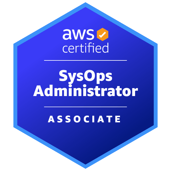 AWS Certified SysOps Administrator - Associate badge